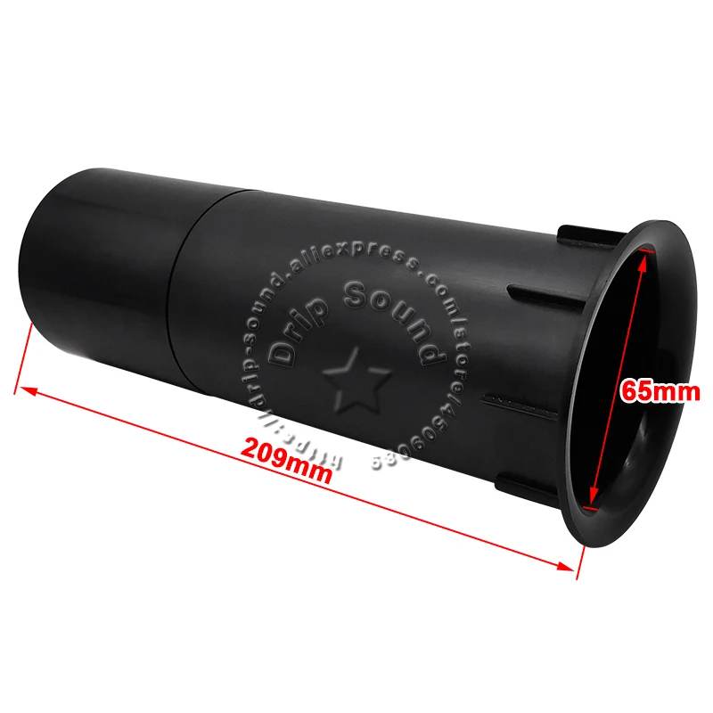 스피커 포트 튜브베이스 서브 우퍼 오디오 리플렉스 튜브, 라우드 스피커 박스 벤트, 80x 209mm, 1 개