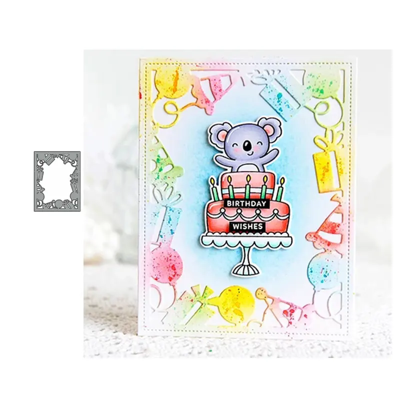 

JC Gift Rectangle Frame Metal Cutting Dies Scrapbooking Mold Die Cut Stencil Handmade Tools DIY Card Make Mould Craft Decoration