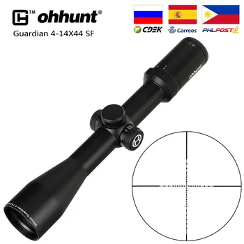 

Hunting ohhunt Guardian 4-14X44 SF Rifle Scope Side Parallax 30mm Tube Tactical Riflescopes with KillFlash Cover and Mount Rings