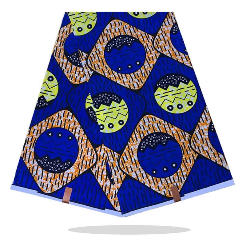 

Nigerian Party Dress Sewing Material Real High Quality Soft African Dutch Wax Block Printed Cotton Fabric 6Yards/Pcs RV20-96