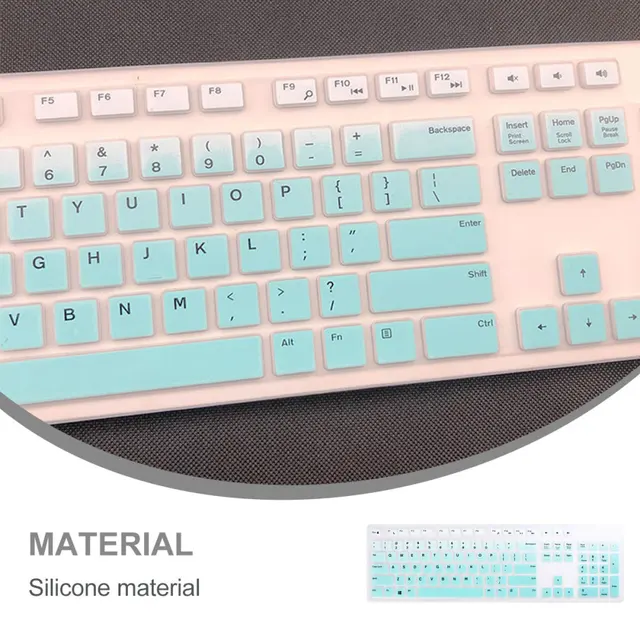 Kit 2 unidades - Protetor de teclado em silicone à prova d'água compatível para dell - Imagem 5