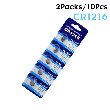 

10Pcs/Pack 3V CR1216 Lithium Button Batteries CR 1216 LM1216 5034LC DL1216 BR1216 For LED Light and Other Electronic Appliances