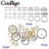 50pcs 6mm~25mm Metal Bra Strap Adjustment Buckles Underwear sliders Rings Clips For Lingerie Adjustment DIY Accessories ► Photo 2/6