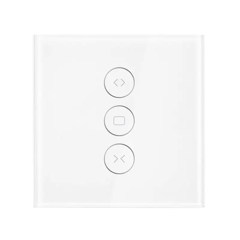 Wi-Fi занавес переключатель умный дом Великобритания/ЕС вилка стеклянная панель умный мобильный контроль через приложение Smart Life работает для электрических жалюзи