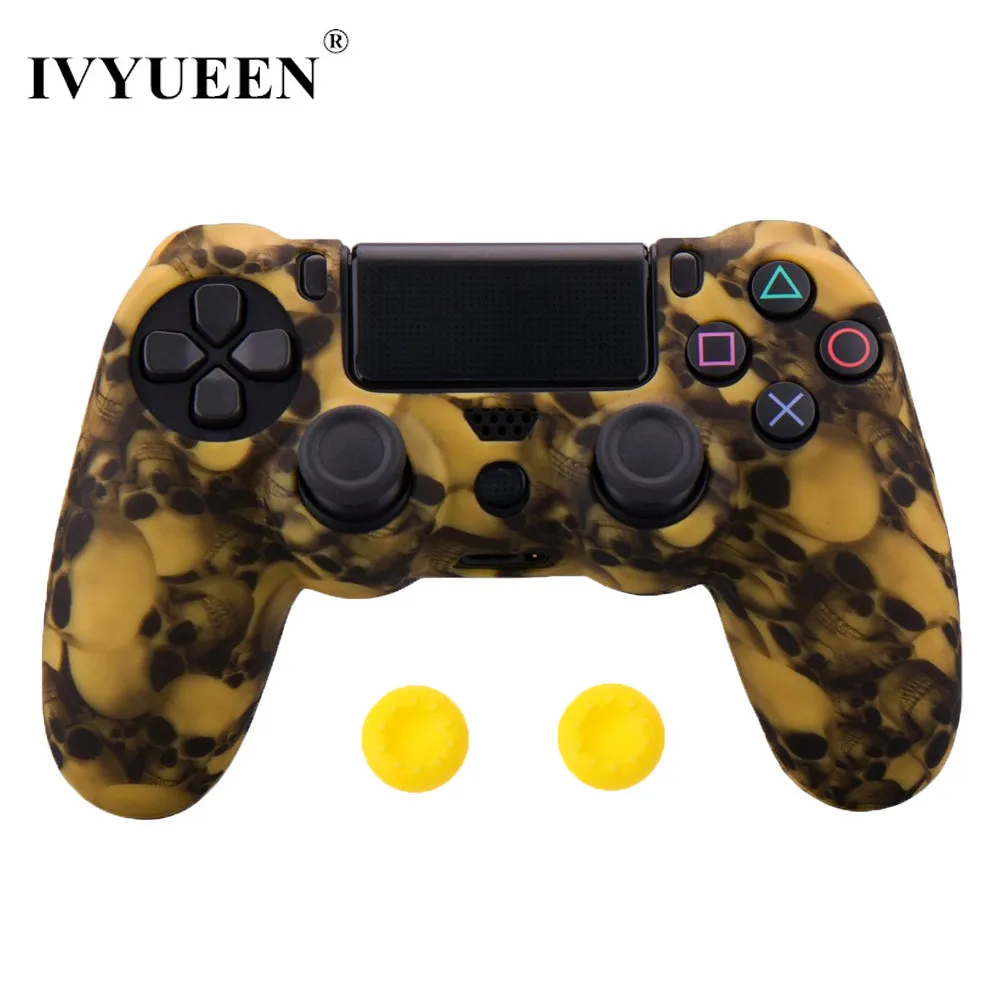 IVYUEEN 10 шт. силиконовый защитный чехол для sony playstation 4 PS4 DS4 Pro тонкий беспроводной контроллер Крышка Аксессуары для игр