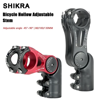 SHIKRA SK02 자전거 핸들 바 스템, Mtb 파워 스템, 로드 산악 자전거 테이블, 조절 가능한 스템, 31 8 사이클링 브릿지 로드, 80mm, 100mm, 130mm