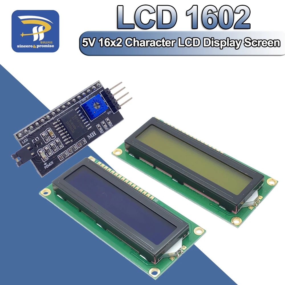 ЖК дисплей 1602 PCF8574T PCF8574 IIC/I2C/интерфейс 16x2 модуль дисплея 5 В синий/желто зеленый
