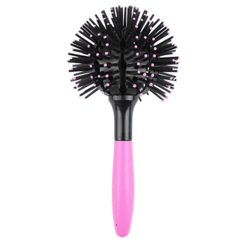 

360 Degree Ball Styling Bomb Curl 3D Hair Curler Brushes Make-Up Blow Drying Detangling Monodisperse Heat Comb Styling