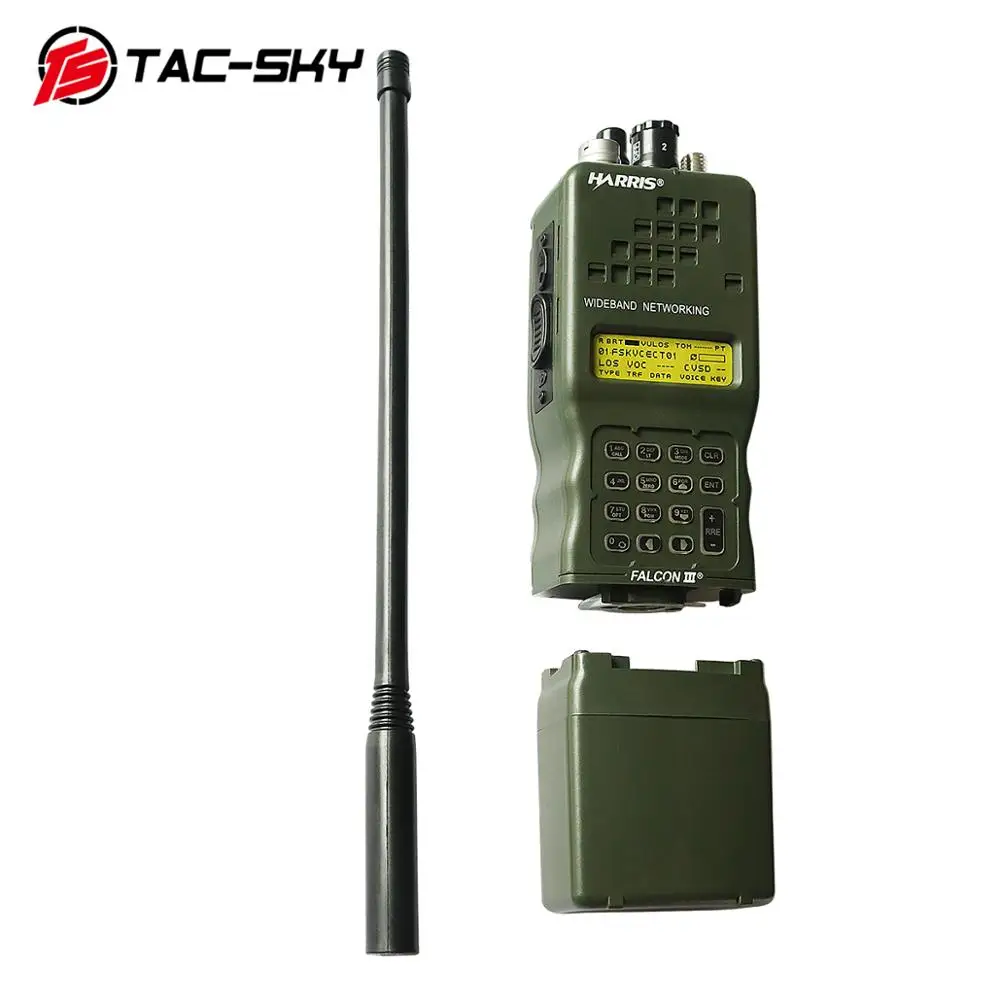 TAC-SKY AN/PRC 152 152a Военная рация модель радио военный Харрис виртуальный чехол+ Военная гарнитура ptt 6 pin PELTOR PTT