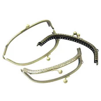 

3PCs Metal Purse Bag Frame Kiss Clasp Lock Bronze Tone 12.5m x7cm B31698