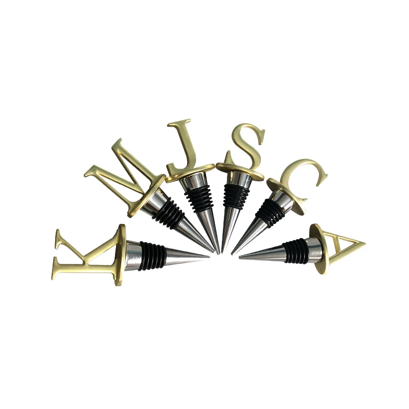 6pcs WOWSHINE алфавит бутылки Pourer вина Pourer - Цвет: 6pcs