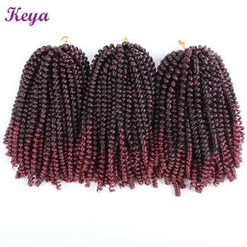 

Spring Twist Hair Crochet Braid 10 Inch Bounce Crochet Hair Passion Twist 110 G/Pack Synthetic Braiding Hair Extensions For Black Women
