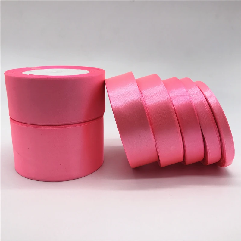 thumbnail image 1 of 6/10/15/20/25/38/50 mm 25 yardas/rollo de cinta de satén de seda para lazos hechos a mano, manualidades, decoración de bodas y Navidad, tarjetas de bricolaje, envoltura de regalos, 1 of 5