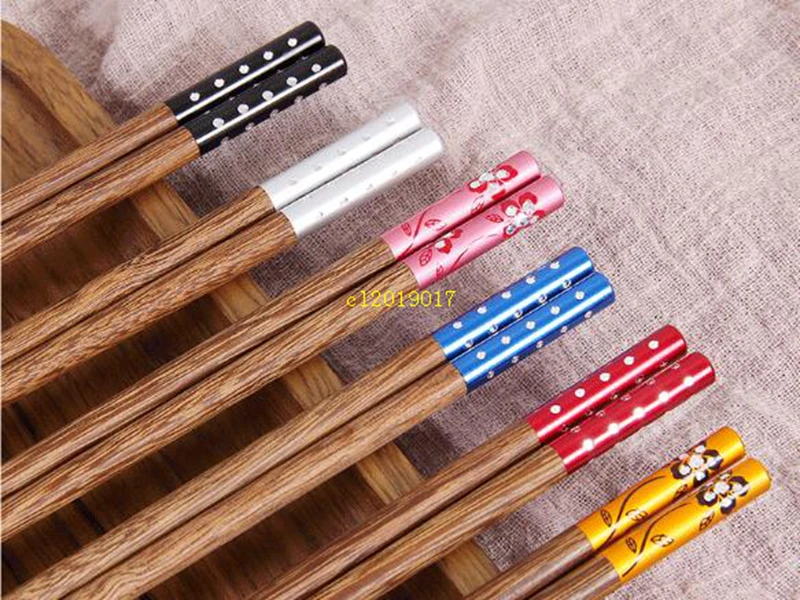 Куриное Крылышко дерево CHOPSTICKS без краски без воска семейный отель Быстрый ребенок твердой древесины посуда