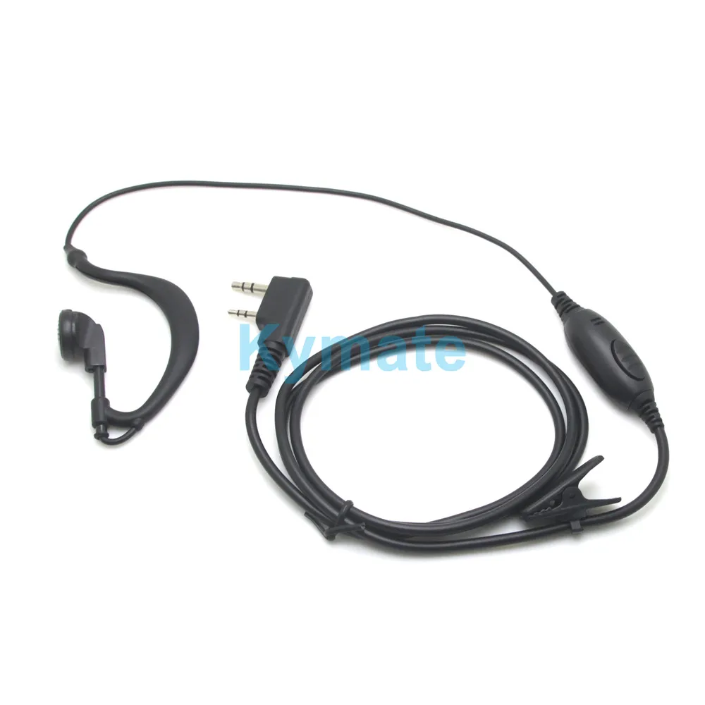 

Подвесные наушники типа K с разъемом 2,5 мм/3,5 мм и микрофоном для Kenwood Baofeng UV5R Linton TYT, наушники и зажимы для одежды
