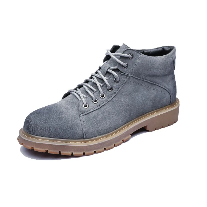 

Autumn & Winter New Style Gradient Color Martin Boots Men's British-Style da tou gong Boots High Shoes Retro Mid-top Snow Boots