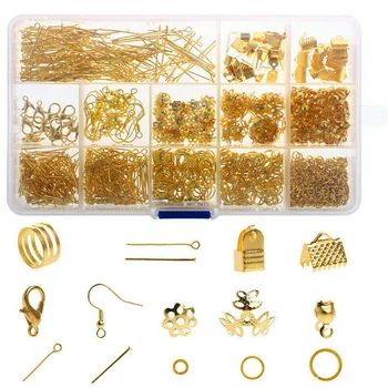 

15pcs/set Practical Metal Crafts DIY Supplies Portable Home With Pliers Replacement Parts Jewelry Repair Kit Beading String