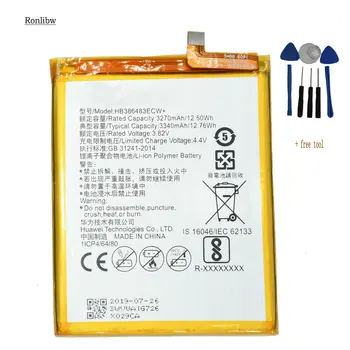 

Ronlibw 3270mAh Battery Replacement HB386483ECW+ For Huawei honor 6X G9 plus Maimang 5 MLA-AL00 MLA-AL10 G9Plus With Tool