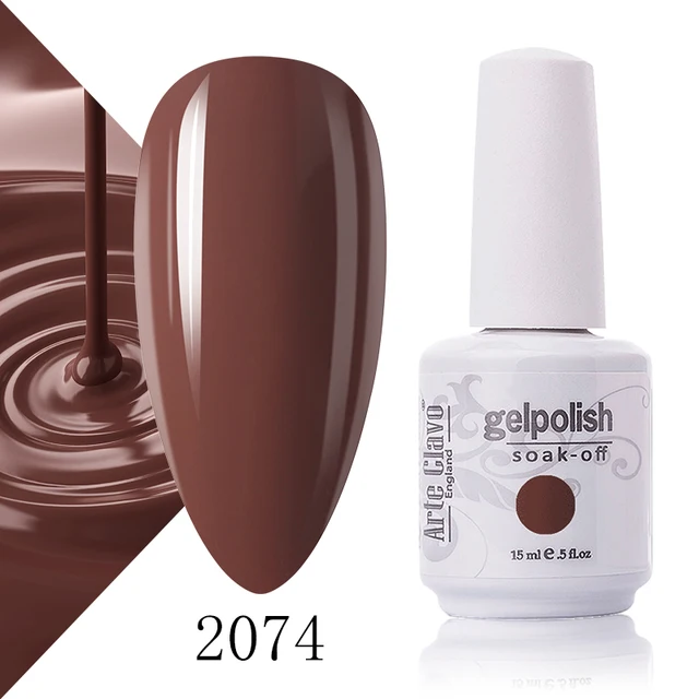 Arte Clavo 131 Colors Gel Polish Nail Gel Varnish Paint Semi Permanent Nails Art Gel Nail Polish For Manicure Top Coat Base Coat 2074