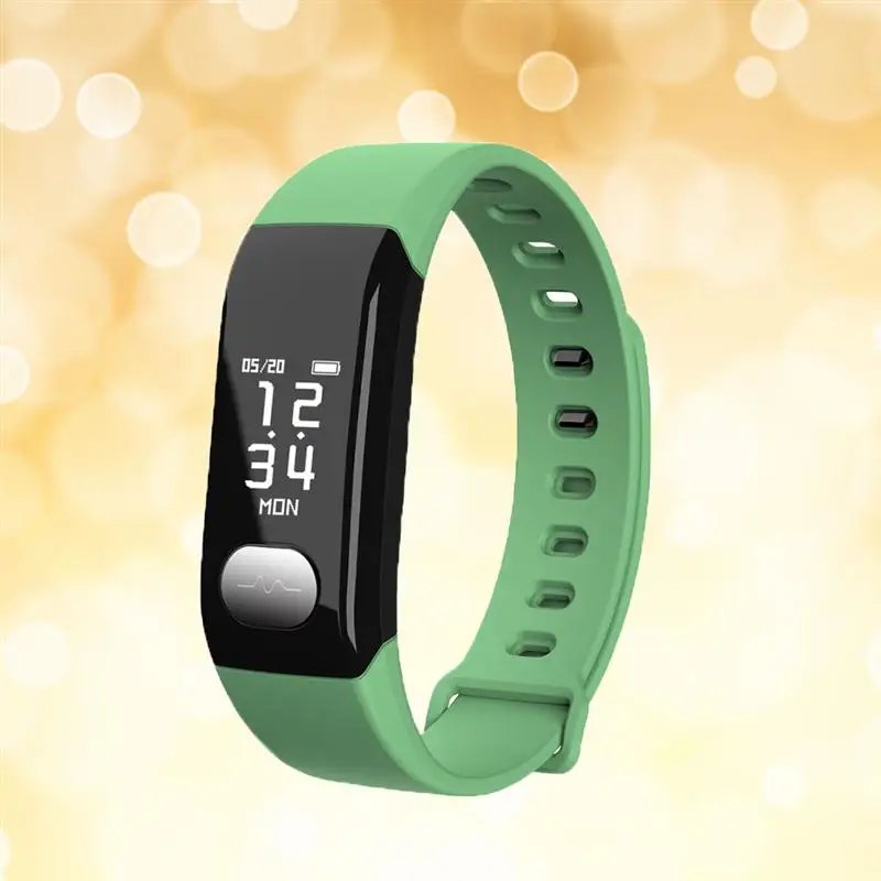 Smart Bracelet Watch Blood Pressure Heart Rate Electrocardio Monitor Sports Watch (Green)