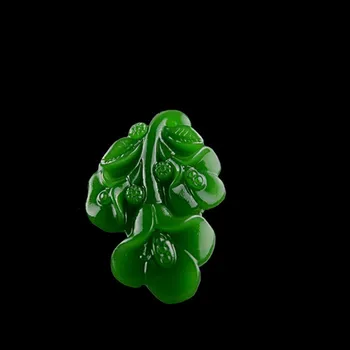 

HIGH IMITATION GREEN LEAVES PENDANT NECKLACE CARVED MAGNOLIA FLOWER PENDANT GIFT FOR BEAUTIFUL WOMEN JADES JEWELRY FREE ROPE