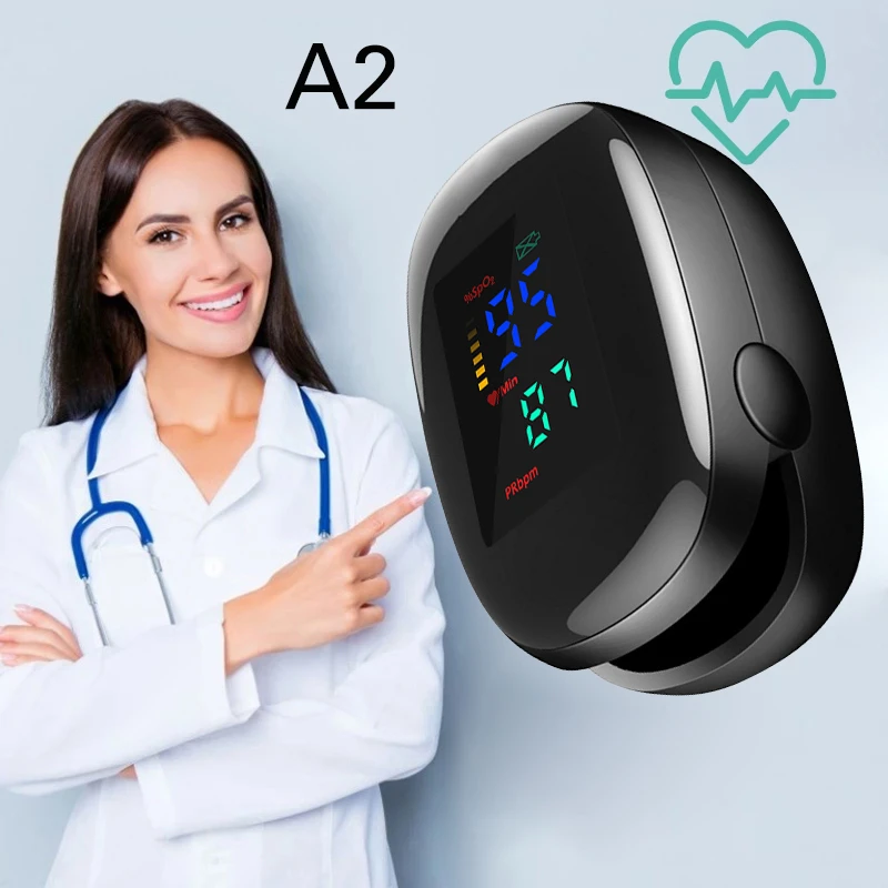 Professional Pulse Oximeter OLED Blood Oxygen Oximeter PR SpO2 Blood