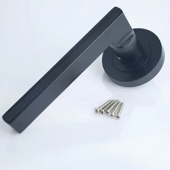 

modern simple black Surface mounted aisle door, background wall door, hidden door solid wood door handle