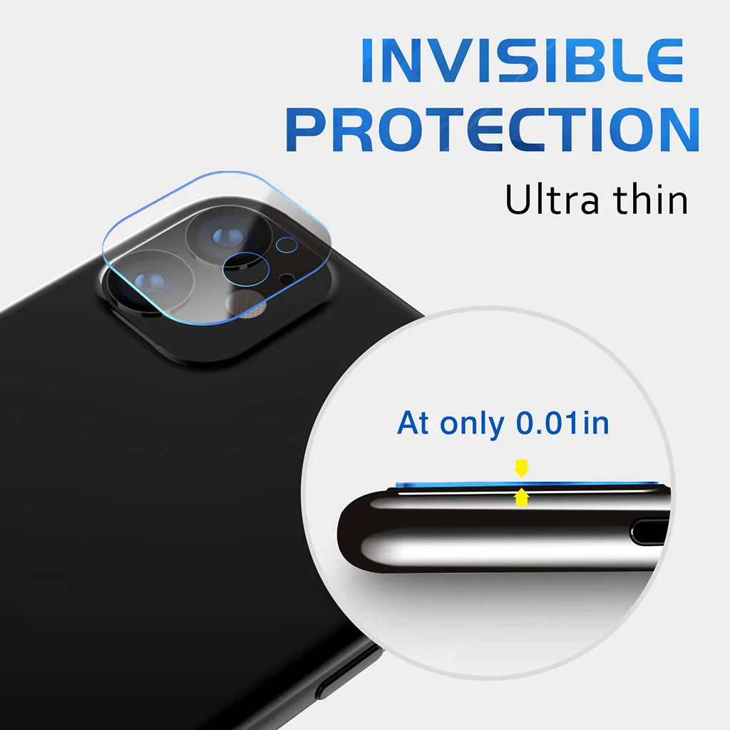 4PC Hardness Protection Dirtproof Explosin-proof Back Camera Lens Fibre Glass Screen Film Protector For iphone 11 6.1inch