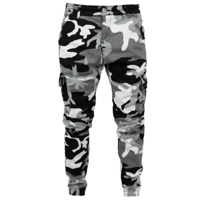 Pantalones vaqueros informales de camuflaje para hombre, pantalones militares ajustados y Cargo, de alta calidad, 2020|Pantalones vaqueros| - AliExpress