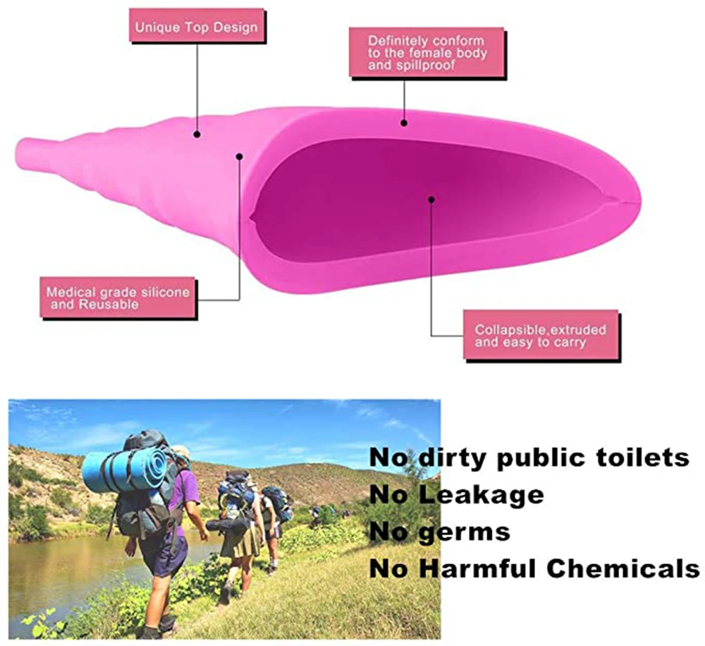 Woman Adult Piss Urine Bags For Car Travel Camping Patient Stand Toilet Outdoor Sports Trip Female Emergency  Pee Handy bag