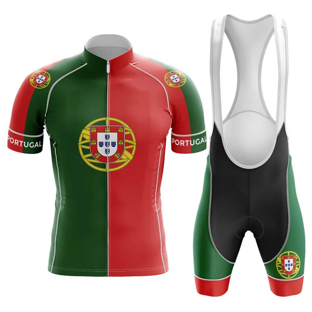 Portugal Cycling Jersey Set Summer Men Bicycle Shirt Suit MTB Roupa Ciclismo Outdoor Sports Wear