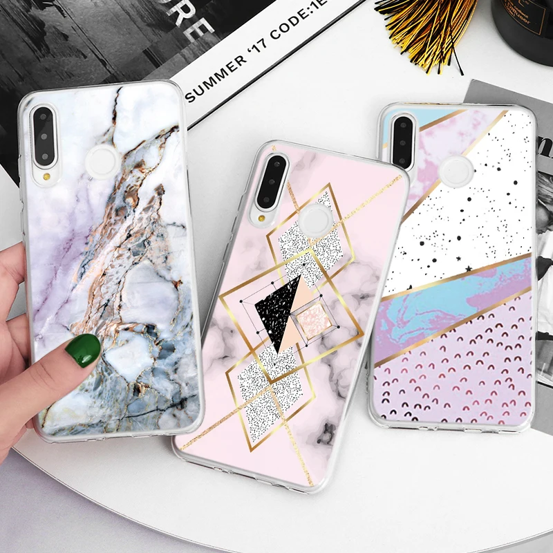 Мягкий прозрачный чехол для Huawei Mate 9 30 20 10 Lite Pro P Smart Plus P20 2019 P30 P10 P9 2017 Marble