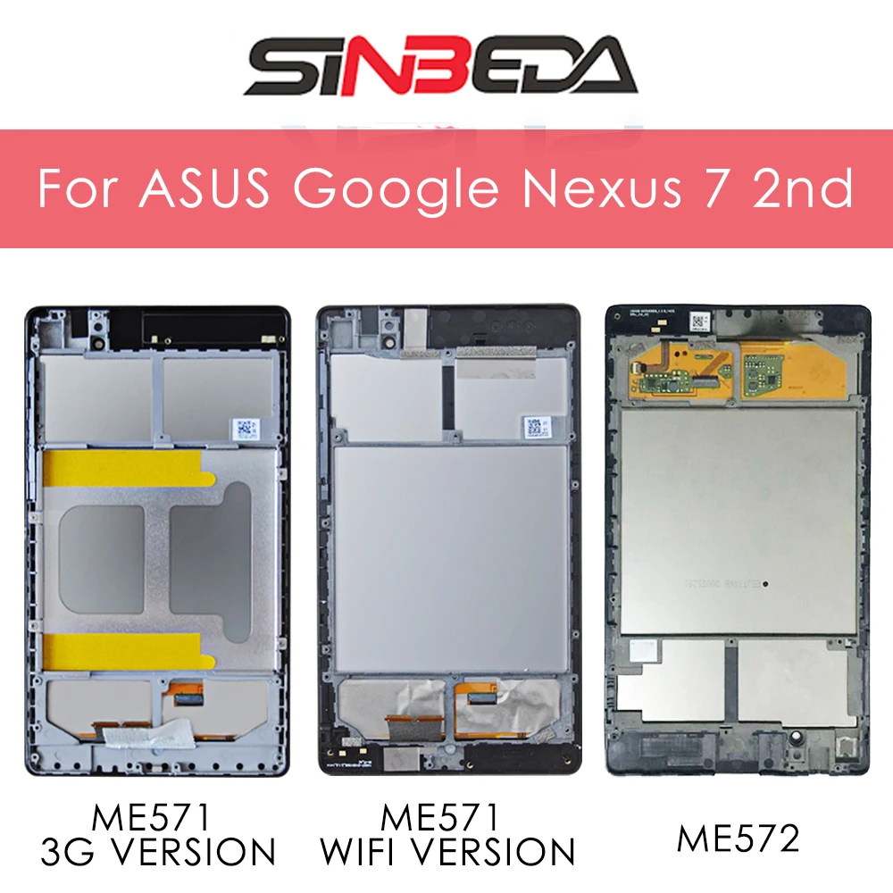 

Original 7.0'' For ASUS Google Nexus 7 2nd 2013 FHD ME571 ME571K ME572CL K008 K009 LCD Display Touch Screen Digitizer Assembly