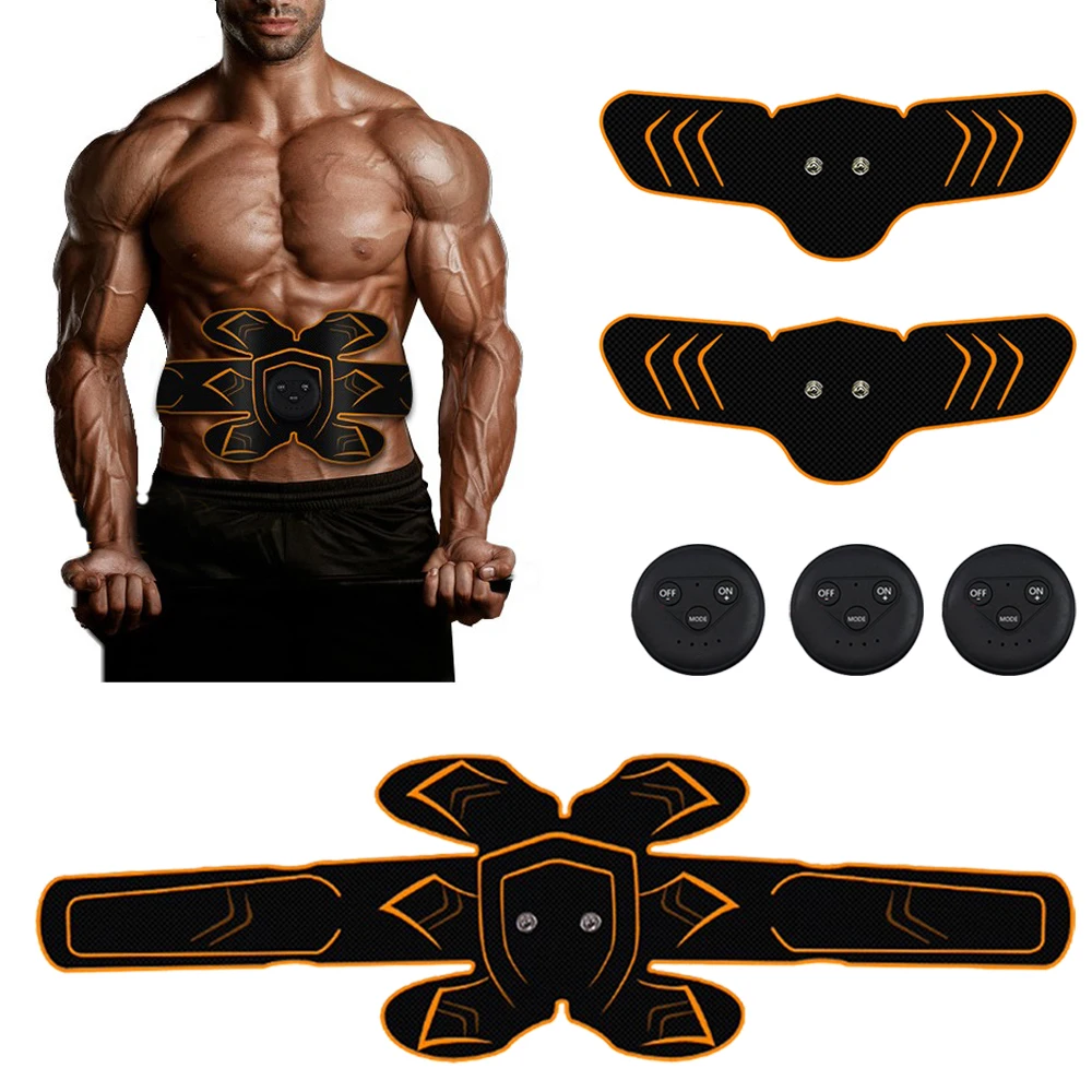 Abdominal Muscle Trainer Massage Stimulator Body Slimming Machine Arm Belly Exerciser Electric Builder Stimulator for Man Woman