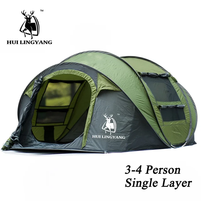 Couscous Vorige Dwang Hui Lingyang Gooi Pop Up Tent 5-6 Persoon Outdoor Automatische Tenten  Dubbele Lagen Grote Familie Tent Waterdicht Camping wandelen Tent -  AliExpress sport & Entertainment