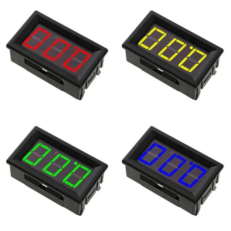 

1/2/5 pcs 100V 0.56in 3 Wire LED Digital Display Panel Voltmeter Electric Voltage Meter Volt Tester for Auto Car MotorcycleBlue