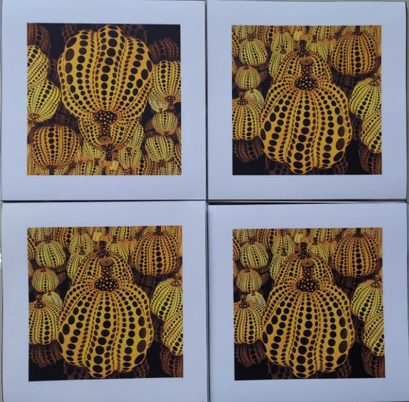 Yayoi Kusama жёлтая Тыква холст живопись Современные настенные художественные плакаты и принты настенные картины для гостиной Куадрос домашний декор