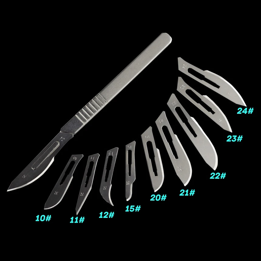 10#11#23#24#Scalpel handle blade practice blade EDC utility knife carving knife 9 kinds of blades
