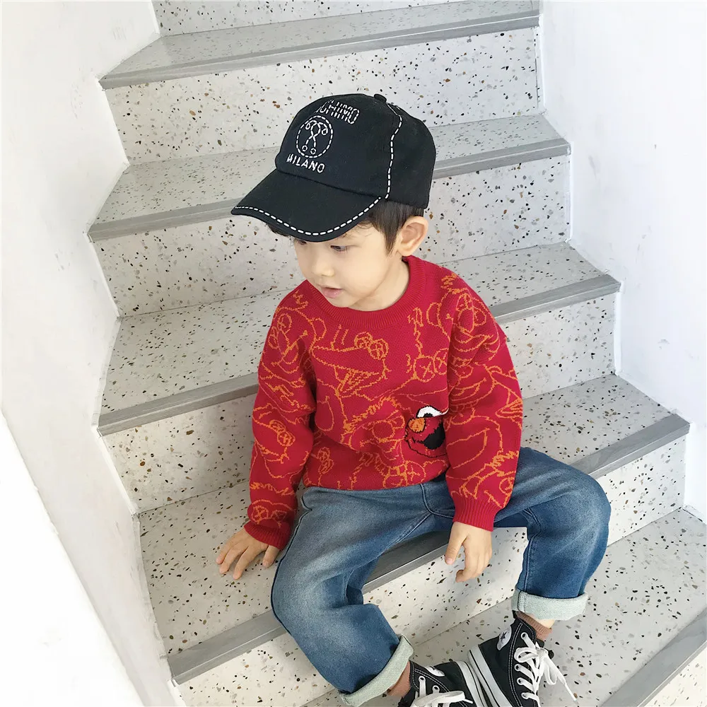Tonytaobaby/новая зимняя детская одежда для мальчиков и девочек одежда на год новогодний свитер в китайском стиле