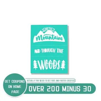 

Paints Transfer Mountain Layering Stencils For Painting for DIY Scrapbooking Washable Adhosive Silkscreen 5*7 inch
