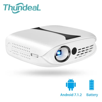 

ThundeaL DLP Projector Android 7.1 WiFi Bluetooth Projector for Full HD Video Mini Beamer Pocket Pico 3D Proyector Home Theater