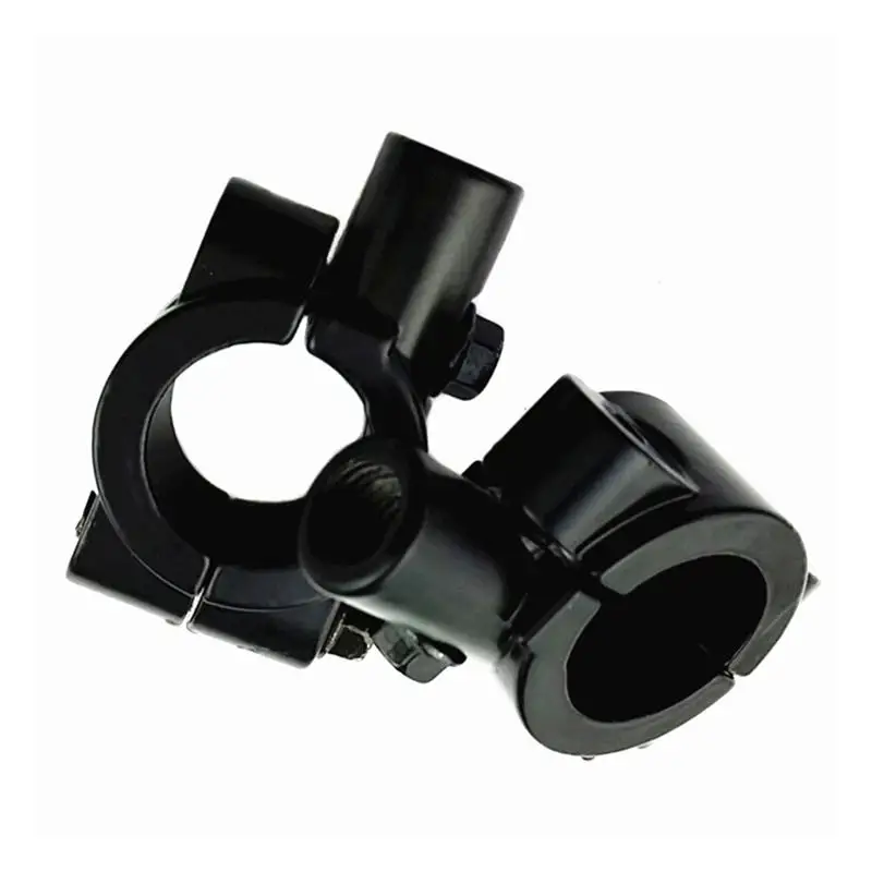 25 mm Par de base soporte adaptador de manillar para moto bike espejo Bicicleta Negro 10mm