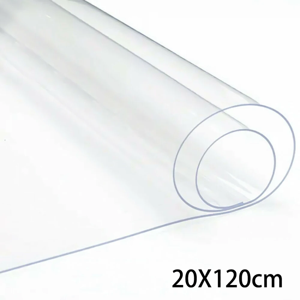 

Transparent PVC Fabric Soft Glass Cloth Waterproof Flexible DIY Crystal Clear PVC Film Fabric Umbrella Bag Protective Craft Film