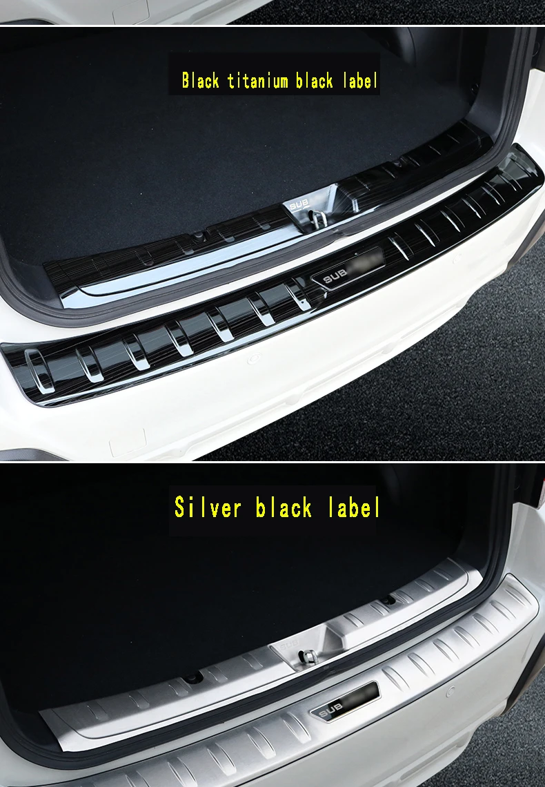 Подходит для 18-19 для subaru XV задняя защитная накладка, задняя крышка из нержавеющей стали защитная пластина декоративные аксессуары