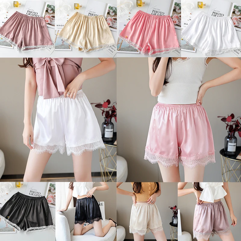 Pantalon Large En Soie Glacée D'été Pour Femme