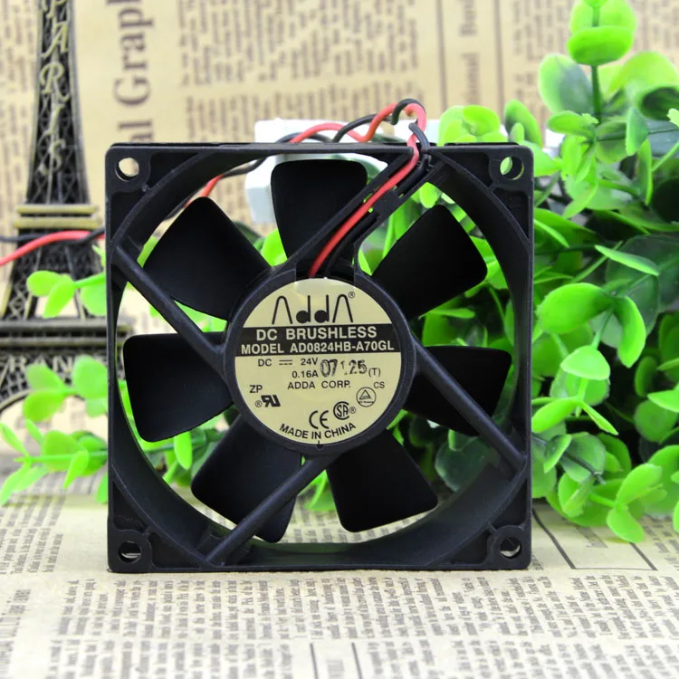 AD0824HB-A70GL 8025 24V 8 см защиты электродвигателя Вентилятор охлаждения
