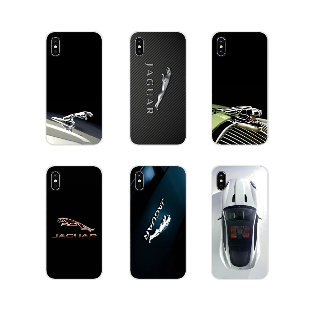 Для Apple iPhone X XR XS 11Pro MAX 4S 5C SE 6S 7 8 Plus ipod touch 5 6 Jaguar аксессуары для логотипа автомобиля
