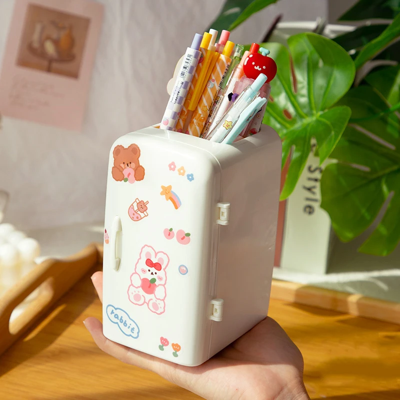 Kawaii Desk Organizer Japanese Style Pen Holder Makeup Brush