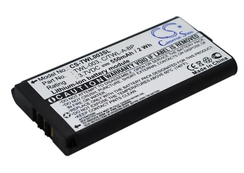 Cameron sino 550 мАч батарея на запчасти для Nintendo NDSiL C/TWL-A-BP TWL-003 игры, psp, NDS батареи