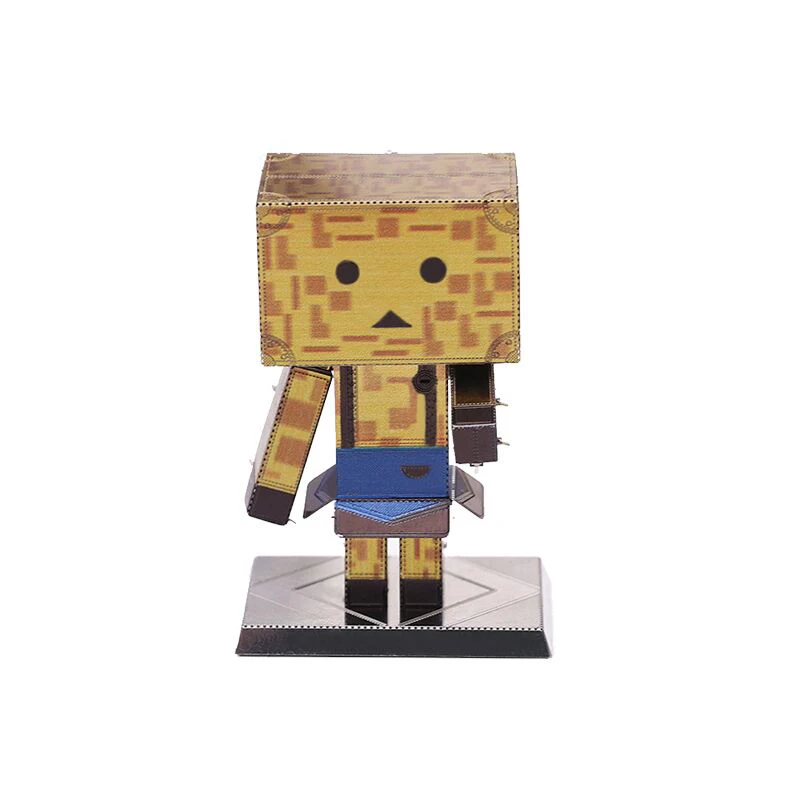 

3D Metal Puzzle Color Carton People Puzzle DIY Educational Toys Laser Cutting Metal Model Assembled Kit Children Education